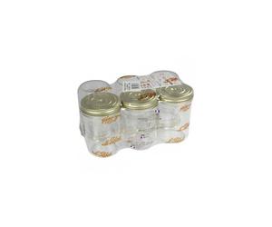 CONSERVE 6 Bocaux à visser en verre complète Le Parfait Familia WISS 1000g