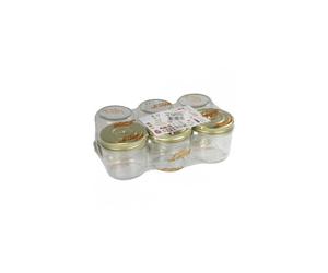 CONSERVE 6 Bocaux à visser en verre complète Le Parfait Familia WISS 350g