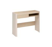 Console 1 tiroir 1 niche Roundy 100 cm ivoire