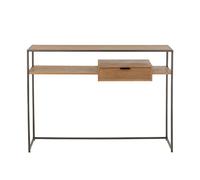 Console 1 tiroir 120x30x85,5 cm naturel - MILEO