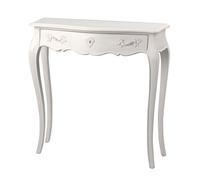 Console 1 tiroir 80 cm en bois blanc - CHARMY