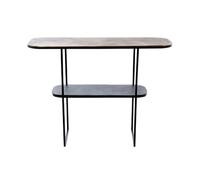 Console 116x41x86 cm en aluminium et métal doré et noir - JUDE
