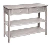 Console 2 tiroirs 2 étagères Charme Atmosphera Beige G