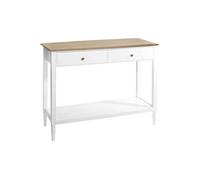 Console 2 tiroirs blanche Solen