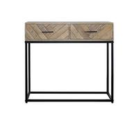 Console 2 Tiroirs en Manguier Massif - MANKO -