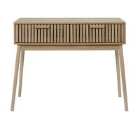 Console 2 tiroirs Saulk en bois - Marron