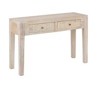 Atmosphera Console 2 tiroirs en bois - Naturel