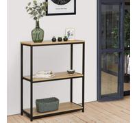 Console 3 niveaux DETROIT design industriel Marron