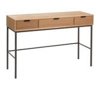 Console 3 Tiroirs en Bois "Dresa" 120cm Naturel Marron G
