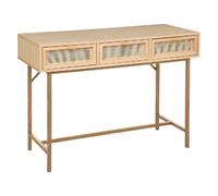 Console 3 tiroirs ""Rayo"" cannage rotin L110cm - Atmosphera Créateur d'intérieur