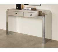 Console avec 2 tiroirs en miroir et MDF - PIKIO
