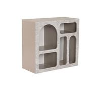 Console avec 5 niches - Effet marbre gris - LUELA