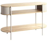 Console Azomor moderne et élégante, finition chêne et gris