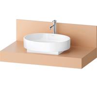 Console Balcoon Duravit rectangulaire, 1 découpe au centre , 1000x550x370mm, BA90570IHIH0000, Couleur: Terraccino