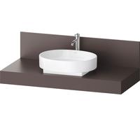 Duravit Console Balcoon BA90580IGIG0000 1200x550x370mm 1 découpe centrale Marron ardoise