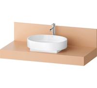 Console de balcon Duravit BA90580IHIH0000 120 x 55 x 37 cm, 1 découpe, vasque centrale, Terraccino mat
