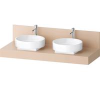 Console Balcoon Duravit rectangulaire, 2 découpes des deux côtés , 1400x550x370mm, BA90610IEIE0000