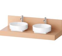 Console Balcoon Duravit rectangulaire, 2 découpes des deux côtés , 1400x550x370mm, BA90610IHIH0000