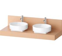 Console Balcoon Duravit rectangulaire, 2 découpes des deux côtés , 1400x550x370mm, BA90610IHIH0000