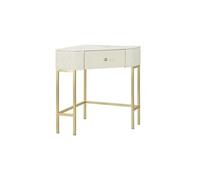 Console d'angle effet matelassé Sharon 84.5 x 60 x 77 cm