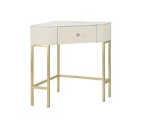 Mauro ferretti Console d'angle matelassée - Blanc