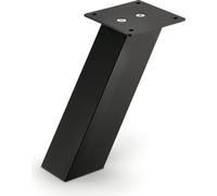 Console de bar 60° KRETA 1 inclinée, hauteur 230 mm, noir mat
