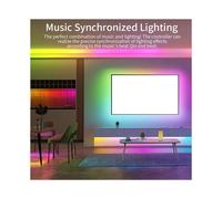 Console de Musique + DMX T8K, Port 8 Canaux avec Entrée Micro/Aux dans le Contrôleur de Bande Lumineuse LED SPI-TTL pour WS2811 WS2812B Prise Ue