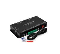 Console de Musique + DMX T8K, Port 8 Canaux avec Entrée Micro/Aux dans le Contrôleur de Bande Lumineuse LED SPI-TTL pour WS2811 WS2812B Prise Ue