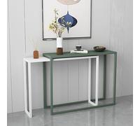 Console de rangement pour entrée, table d'appoint étroite, table console d'entrée étroite, plateau extensible, table de bar moderne en métal, bureau rectangulaire de style industriel pour sa
