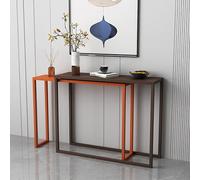 Console de rangement pour entrée, table d'appoint étroite, table console d'entrée étroite, plateau extensible, table de bar moderne en métal, bureau rectangulaire de style industriel pour sa