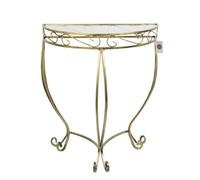 Console de table avec plateau en verre Ava 72 cm