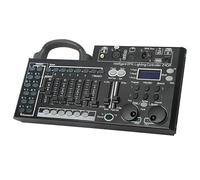 Console d'éclairage DMX, contrôleur DMX 512 à 240 canaux pour lumières DJ, équipée d'une fonction de sauvegarde de données USB Noir