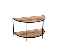 Console demi lune 2 niveaux en bois de manguier - - Marron - Bois