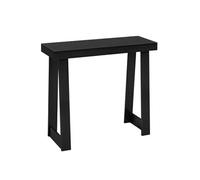 VEVOR Console d’Entrée 91,5 cm de Long, Table Console Moderne, Table d'Appoint Rectangulaire en Bois, Bout de Canapé Étroit et Long, Meuble de Rangement pour Couloir, Chambre, Salon, Vestibule, Noir
