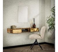 Console d'entrée en bois et doré CROWL