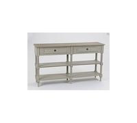 Console drapier Edouard 140x35 bois de Mindi - Amadeus - Gris - Bois