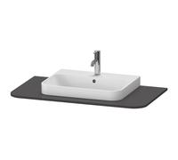 Duravit Console Happy D.2 Plus 100x55 cm 1 découpe Graphite supermat HP031E08080