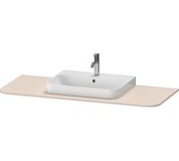 Console Duravit Happy D.2 Plus, 1300x550 mm, 1 découpe au centre, pour meuble sous-lavabo HP4942, HP4962, HP4972, HP031KM8383