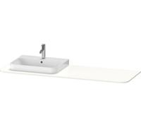 Console Duravit Happy D.2 Plus, 1600x550 mm, 1 découpe à gauche, pour meuble sous-lavabo HP4944, HP4963, HP4973, HP031HL3636