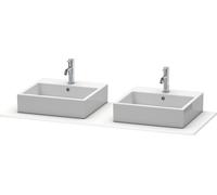 Console Duravit XSquare, 2 découpes, 1400x16x550mm, XS063GB8484, Couleur: Blanc super mat Décor