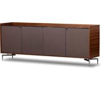 Console en bois brun au design moderne et élégant