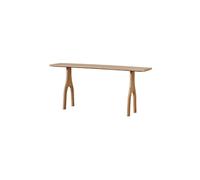 Console en bois de manguier beige, droit, pour entrée, salon, couloir - Chehoma, Tani - 170x36x76 cm