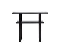 Console en bois de manguier noir, avec rangement, structure en fer, bas - House Doctor, Woda - 90x30x75 cm