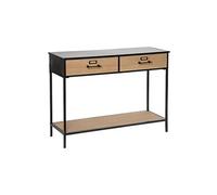 Pegane Console bois et métal - Naturel