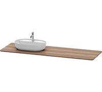 Duravit Luv console de lavabo LU9463L7777 178,3x59,5cm, gauche, en noyer, en bois massif, avec 1 découpe