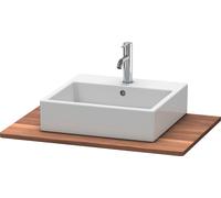 Duravit XSquare console en bois massif XS061D07777 80 x 55 cm, noyer américain, avec découpe 2000