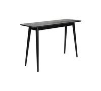 Console en bois noir, droite, pour entrée, légère - White Label, Fabio - 40x120x75 cm
