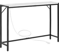 Console en marbre Console moderne étroite et longue avec prise électrique