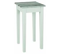 Console en MDF Coloris Blanc-maritimo-pin, Dim : L30x P30 x H61 cm --