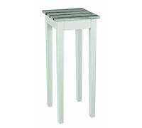 Console en MDF Coloris Blanc-maritimo-pin, Dim : L30x P30 x H76 cm --